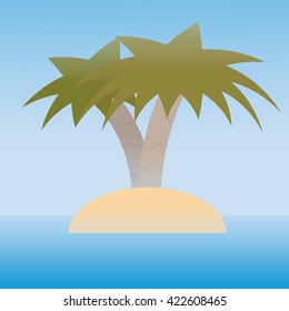 Island Palm Tree 