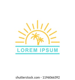 island style mono line, isolated white background icon vector