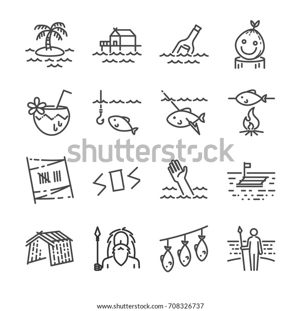 Suchen Sie Nach Inseluberlebenslinie Symbol Gesetzt Einschliesslich Der Symbole Stockbildern In Hd Und Millionen Weiteren Lizenzfreien Stockfotos Illustrationen Und Vektorgrafiken In Der Shutterstock Kollektion Jeden Tag Werden Tausende Neue