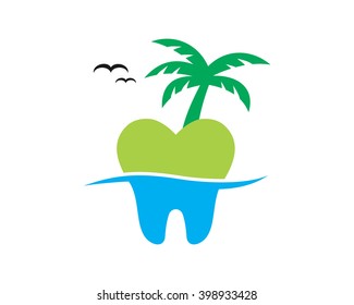 island tooth teeth dent dental dentist image icon