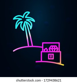 Island, Treasure, pirate nolan icon. Simple thin line, outline vector of Pirate icons for ui and ux, website or mobile application