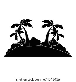 Island tree palms