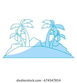 Island tree palms