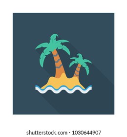 island  tree sea 