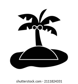 Island vacation Vector icon which is suitable for commercial work and easily modify or edit it

