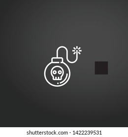 Island vector icon. Island concept stroke symbol design. Thin graphic elements vector illustration, outline pattern for your web site design, logo, UI. EPS 10.
