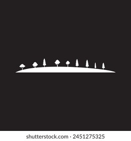 island vector icon, isolated on white