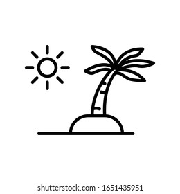 Insel Vektorillustration Symbol auf weißem Hintergrund.