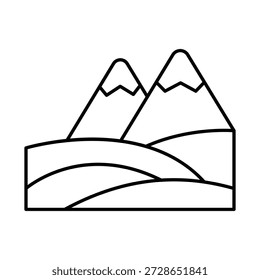 Icono del Vector de la isla que puede modificar o editar fácilmente

