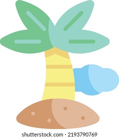 island vector on white background. isolated Vector icon