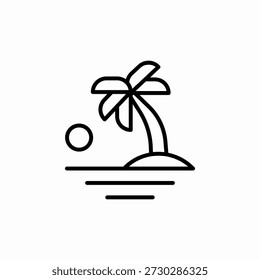 island view icon sign vector
