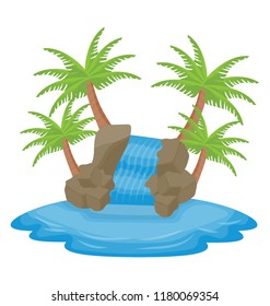 
Island of Waterfall 
