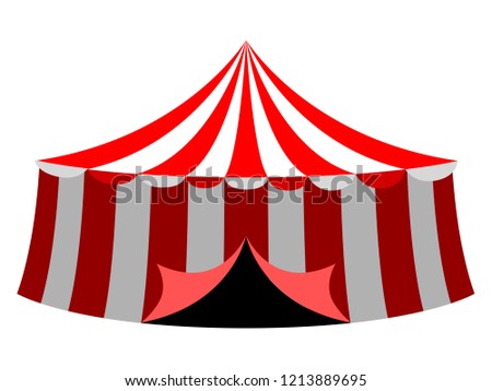 Islated carnival tent icon. Vector illustration design