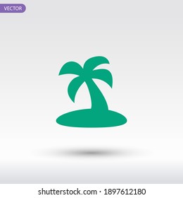Isle icon. Vector illustration EPS 10.