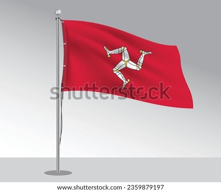 Isle of Man Crown Dependencies Flag Design Vector EPS 