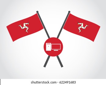 Isle Of Man Emblem Personal Computer