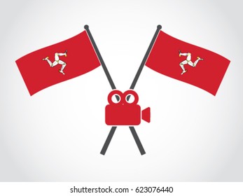 Isle Of Man Emblem Video Camera