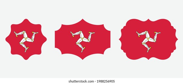 Isle of Man flag. flat icon symbol vector illustration