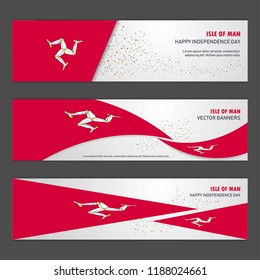 Isle of Man independence day abstract background design banner and flyer, postcard, landscape, celebration vector illustration