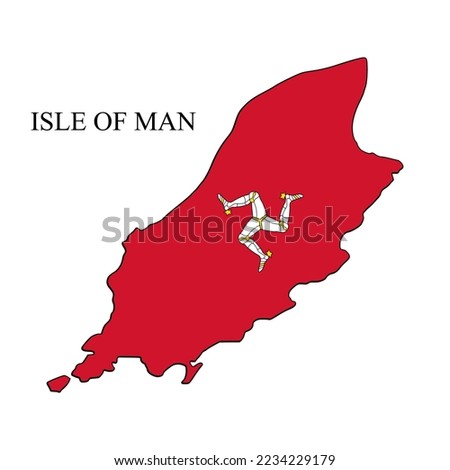 Isle of Man map vector illustration. Global economy. Famous country. Northern Europe. Europe. UK region.