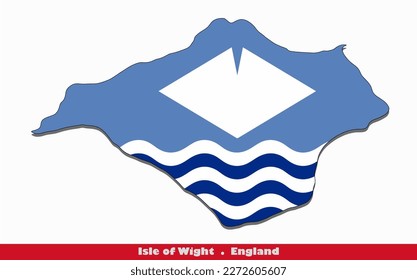 Isle of Wight County of England Flag