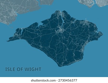 Isle of Wight Road Network Map Visualization