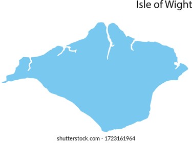 isle of wight, united kingdom, vector illustration 