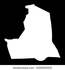 Ismailia Governorate map, administrative division of Egypt. Vector illustration.