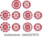 ISO 22000 5 Different Vector Shape Stamp Lebel