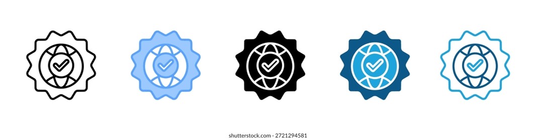 Iso 22000 icon set multiple style collection