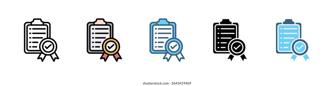 ISO 22000 icon set with various styles and colors