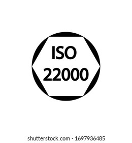 ISO 22000 mark on food