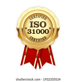 ISO 31000 standard certified rosette - risk management