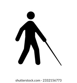 ISO 7001 AC 009: Accessibility, blind or low vision icon, International Standard Public information signs Accessibility blind or low vision