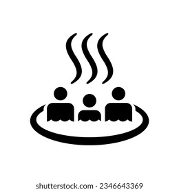 ISO 7001 TC 013: Hot spring or Hot tub sign