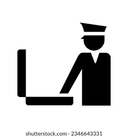ISO 7001 TF 018: Aduanas o cheque de equipaje 