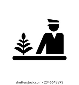 ISO 7001 TF 034: Quarantine, plant 