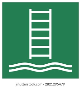 ISO 7010 E053 – Embarkment ladder