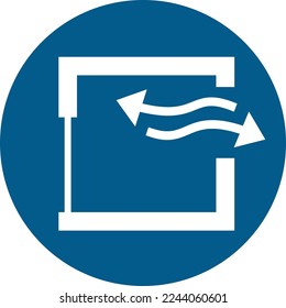 ISO 7010 M057 – Ensure continuous ventilation