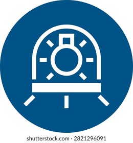 ISO 7010 M070 – Use lamp in luminaire with shield