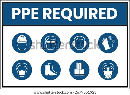 ISO 7010, PPE Required 8 sign 