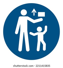 ISO 7010 Registered safety signs Mandatory Keep out of reach of children