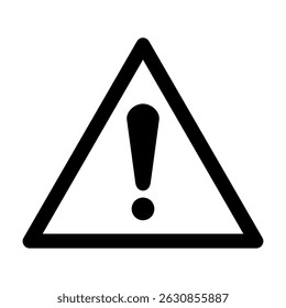 ISO 7010 Registered safety signs Warnings General sign Black and White