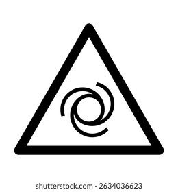ISO 7010 Registered safety signs Warnings Automatic start up Black and White