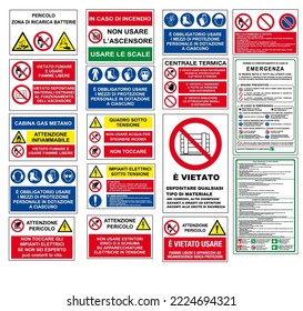 ISO 7010 SIGN WARNING SET SYMBOL SAFETY