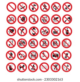 ISO 7010 SIGN WARNING SET SYMBOL SAFETY	