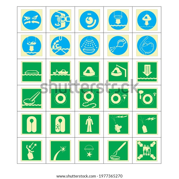 Iso 7010 Sign Warning Set Symbol Stock Vector (Royalty Free) 1977365270 ...