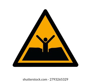 ISO 7010 W061 Warning Quicksand or mud deep mud or silt sign. Warning pictogram vector design and illustration.


