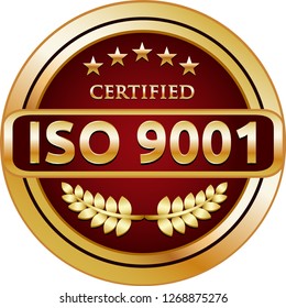 ISO 9001, 2015 Golden Certified Quality Management Label