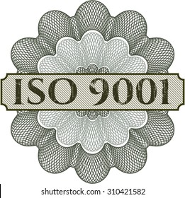 ISO 9001 abstract rosette
